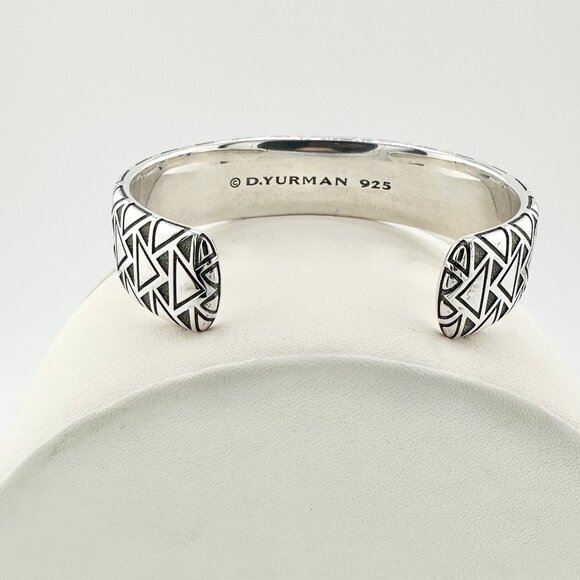 David Yurman Wide Southwest Cuff Bracelet in Sterling Silver - 17mm - Medium - Picture 10 of 13